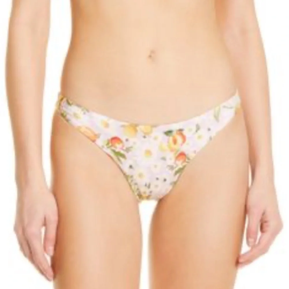 FARM RIO eco friendly Tangerine Dream low rise cheeky bikini bottoms size XS NWT - Picture 1 of 5
